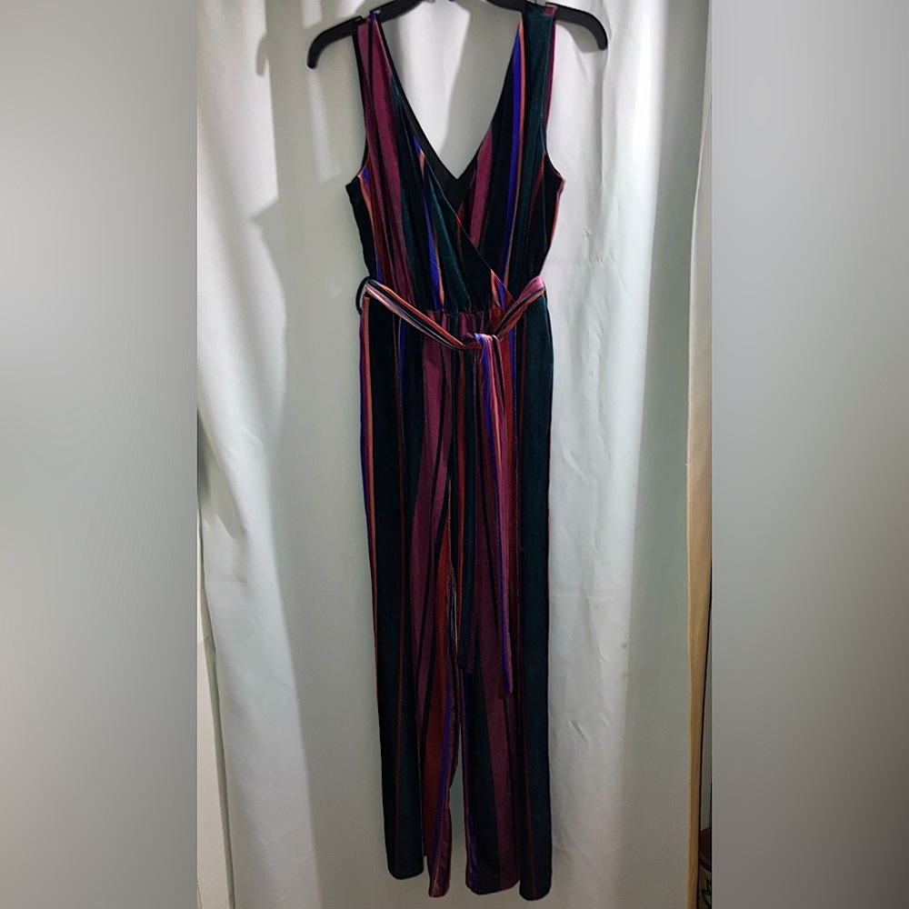 Velvet V-Neck Pantsuit
